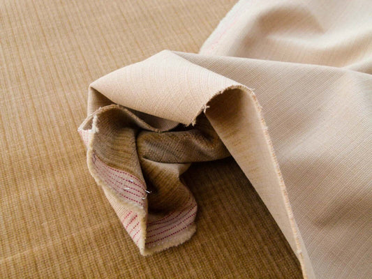 Scalamandre Strie Amboise Dune Velvet Cotton Old World Weavers Cotton Velvet MSRP USD 196/Yd