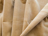 Scalamandre Strie Amboise Dune Velvet Cotton Old World Weavers Cotton Velvet MSRP USD 196/Yd