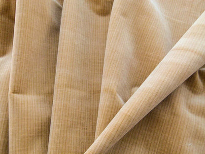 Scalamandre Strie Amboise Dune Velvet Cotton Old World Weavers Cotton Velvet MSRP USD 196/Yd