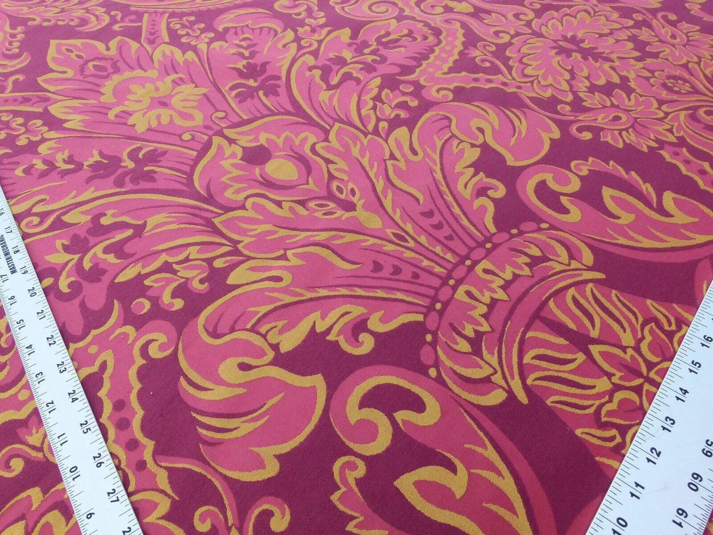 Scalamandre "chagall Red Gold Renaissance Damask Old World Weavers MSRP USD 152