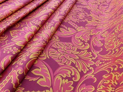 Scalamandre "chagall Red Gold Renaissance Damask Old World Weavers MSRP USD 152