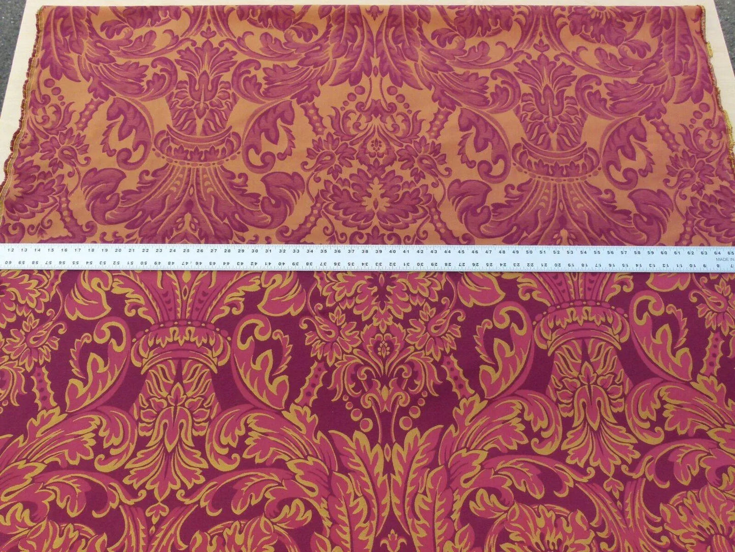 Scalamandre "chagall Red Gold Renaissance Damask Old World Weavers MSRP USD 152