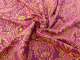 Scalamandre Chagall Red Gold Renaissance Damask Old World Weavers Cotton MSRP USD 152