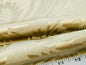 Scalamandre San Leucio Beige Gold Old World Weavers Silk Linen Renaissance Silk Damask MSRP USD 546/Y