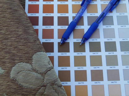 Scalamandre Romantic Sapporo Sand Gold Beige Brown  Silk Linen Lampas MSRP USD 516/y Superb Weight! Vine