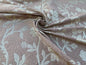 Scalamandre Romantic Sapporo Sand Gold Beige Brown  Silk Linen Lampas MSRP USD 516/y Superb Weight! Vine
