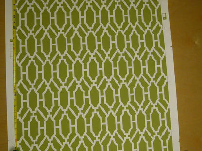 Scalamandre "pavilion Trellis Moss Green White Wallpaper MSRP USD 232/single Roll  Old World Weavers