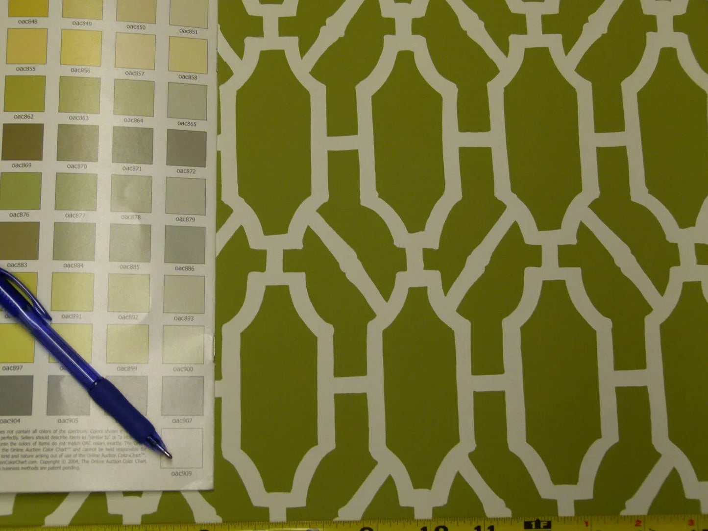 Scalamandre "pavilion Trellis Moss Green White Wallpaper MSRP USD 232/single Roll  Old World Weavers