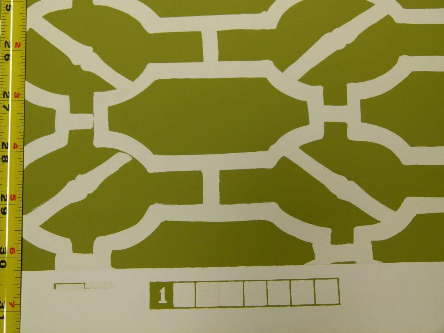 Scalamandre "pavilion Trellis Moss Green White Wallpaper MSRP USD 232/single Roll  Old World Weavers