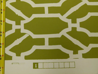 Scalamandre "pavilion Trellis Moss Green White Wallpaper MSRP USD 232/single Roll  Old World Weavers