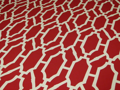 Scalamandre "pavilion Trellis Coral Red White Wallpaper MSRP USD 232/single Roll Old World Weavers
