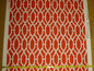 Scalamandre "pavilion Trellis Tangerine Hot Red White Wallpaper MSRP USD 232/single Roll Old World Weavers
