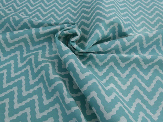 Scalamandre Chantico Chevron Lattice Pool Aqua Blue Green Linen Cotton Woven  Old World Weavers Herringbone MSRP USD 198/Y