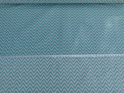 Scalamandre Chantico Chevron Lattice Pool Aqua Blue Green Linen Cotton Woven  Old World Weavers Herringbone MSRP USD 198/Y