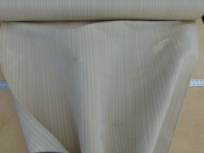 Scalamandre Oakley Tan Striae On Ivory Cotton Ottoman Heavy  Old World Weavers MSRP USD 264/Y!