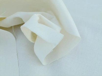 Scalamandre Gloss Avorio Ivory White MSRP USD 90  Old World Weavers Cotton Linen Blend