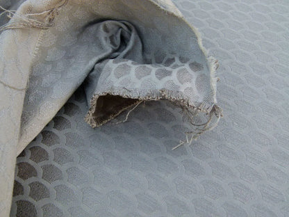 By Yard Scalamandre Poseidon Taupe Beige Neutral Fish Scale Ocean Wave MSRP USD184/Y