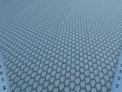 Bty Scalamandre Poseidon Birch Silver Beige Neutral Fish Scale Ocean Wave MSRP USD184/Y