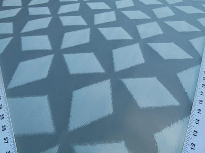 Scalamandre  Polygon Aqua Blue Green Silk Cotton Jacquard Thick Old World Weavers MSRP USD 260/yard
