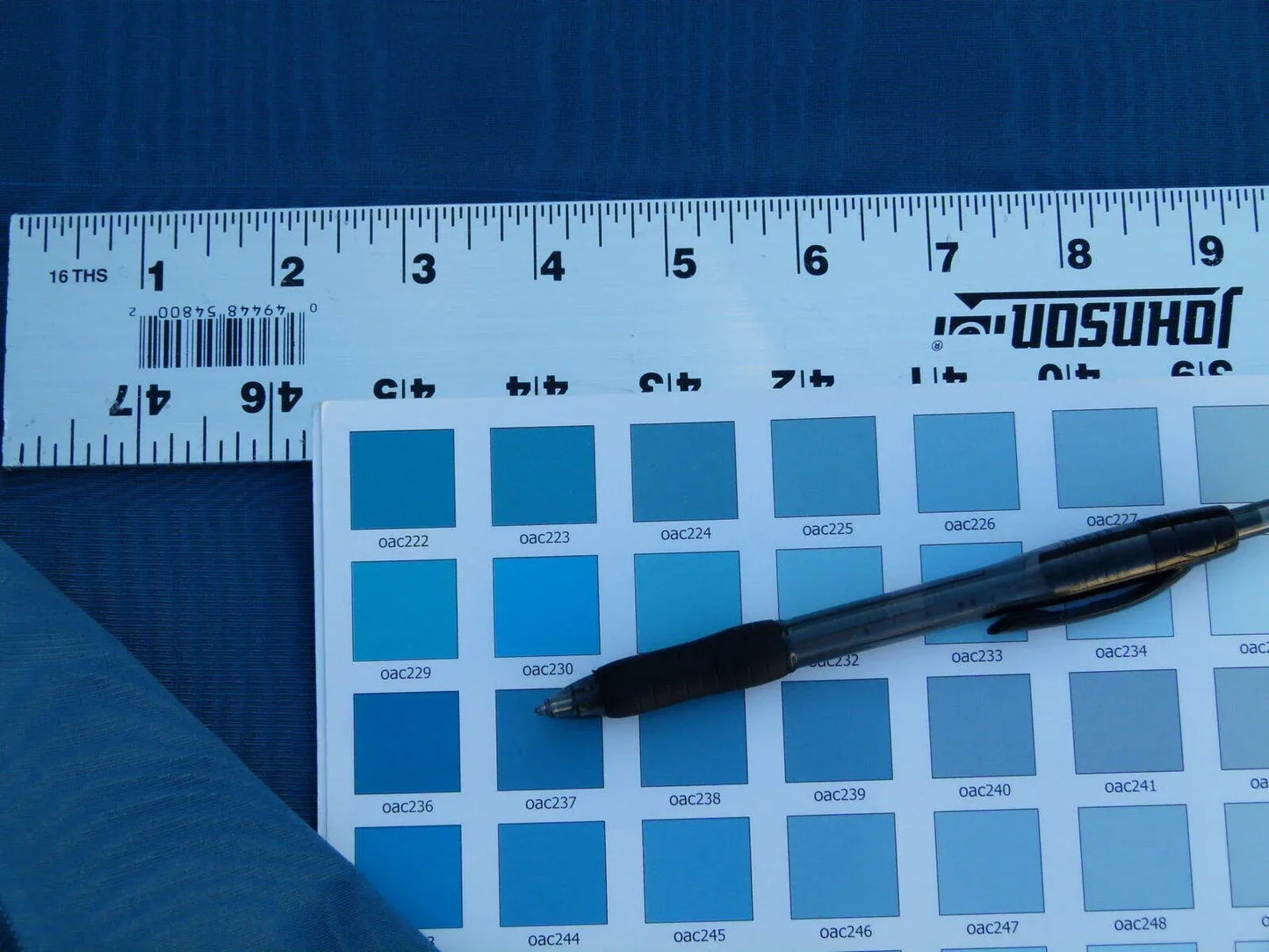 By Yard Scalamandre Doberman Moire Fonthill Baltic Deep Blue MSRP USD 380/Y  Old World Weavers