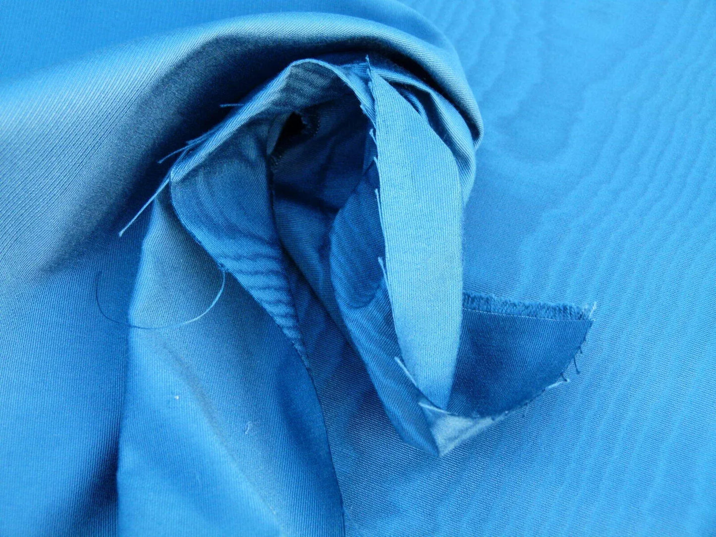 By Yard Scalamandre Doberman Moire Fonthill Baltic Deep Blue MSRP USD 380/Y  Old World Weavers