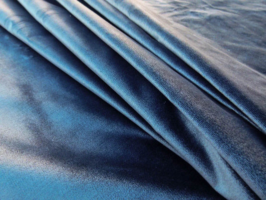 By Yard Scalamandre Canale Saphir Blue Sapphire Silk Velvet! MSRP USD 1432/Y Fr France Old World Weavers