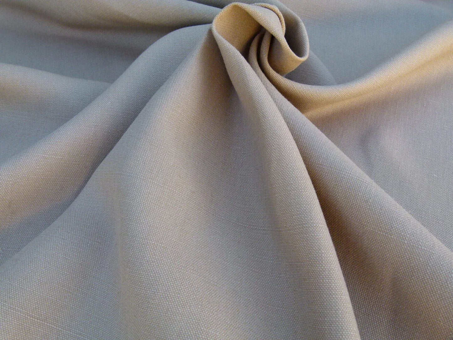 By Yard Scalamandre Linen With An Attitude Good Clean Fawn Brown Solid Grey Watkins MSRP USD 216/Y