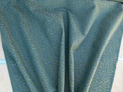 By Yard Scalamandre Portobello Fonthill Multi Green Old World Weavers Crewel Fern Woven Cotton MSRP USD 192/Y