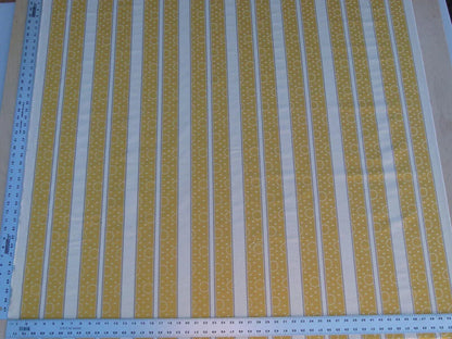By Yard Scalamandre Reveillon Rigato Giallo Gold Silk Jacquard Colony From Italy MSRP USD 405/Y
