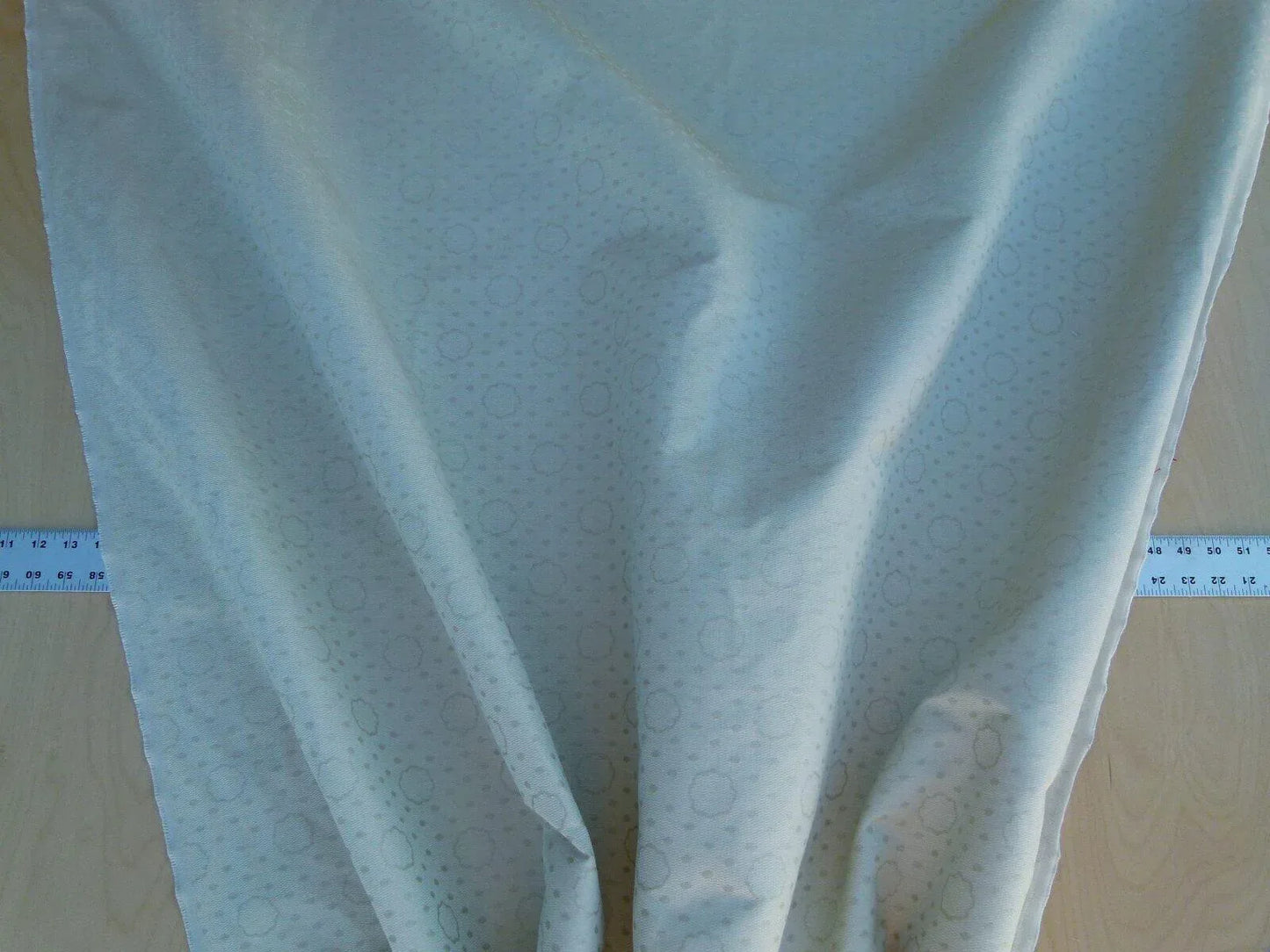 By Yard Scalamandre Reveillon Unito Avorio Ivory Silk Jacquard Colony From Italy MSRP USD 405/Y