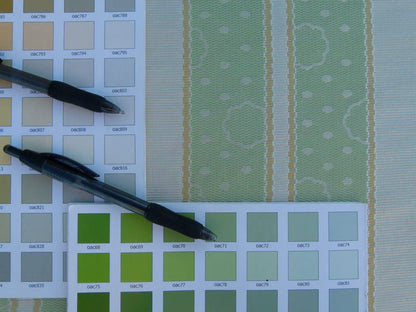 By Yard Scalamandre Reveillon Rigato Verde Green Silk Jacquard Colony From Italy MSRP USD 405/Y