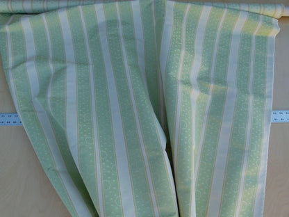 By Yard Scalamandre Reveillon Rigato Verde Green Silk Jacquard Colony From Italy MSRP USD 405/Y