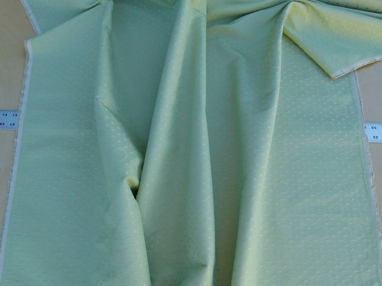 By Yard Scalamandre Reveillon Unito Verde Green Silk Jacquard From Italy Colony MSRP USD 405/Y