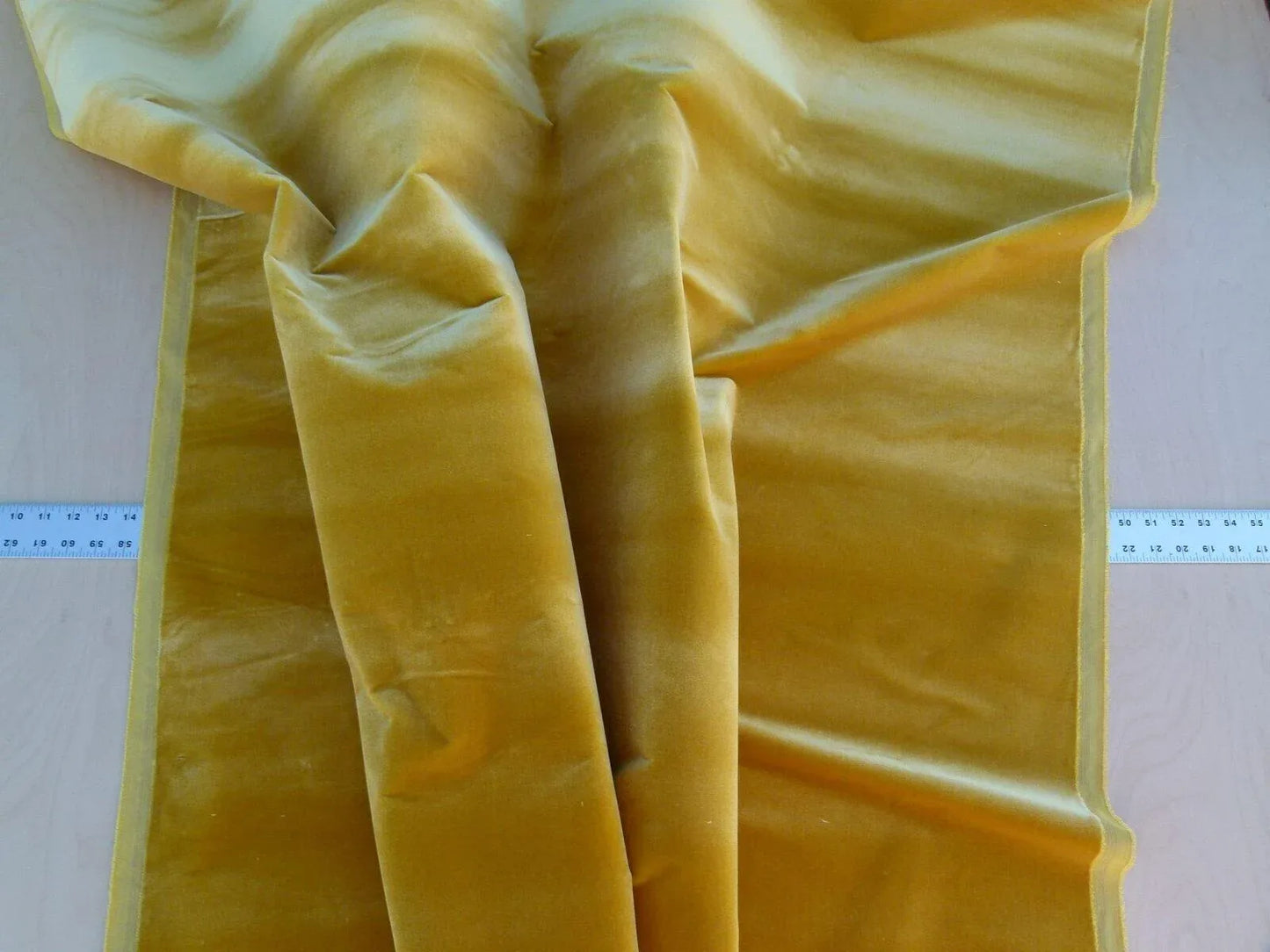 By Yard Scalamandre Pisanello Silk Velvet Giallo Sole Gold MSRP USD 558/Y