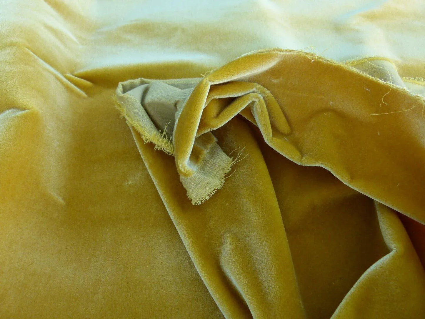 By Yard Scalamandre Pisanello Silk Velvet Giallo Sole Gold MSRP USD 558/Y