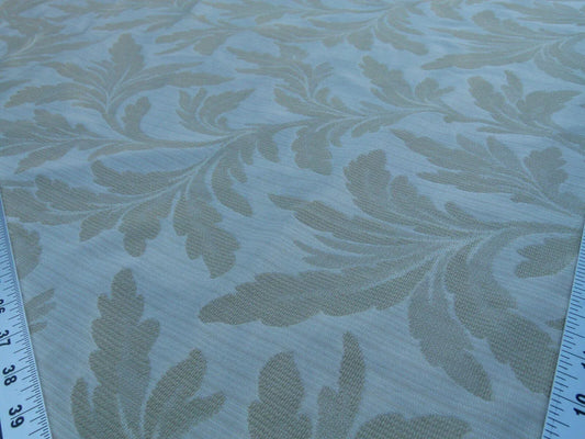 By Yard Scalamandre Cordoba Beige Foliage Damask Grey Watkins MSRP USD 176/Y (reversible)