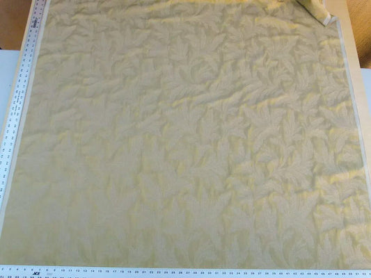 Scalamandre Grey Watkins Cordoba Old Gold Chenille Woven Foliage Acanthus Cotton MSRP USD 176/Y - by The Yard