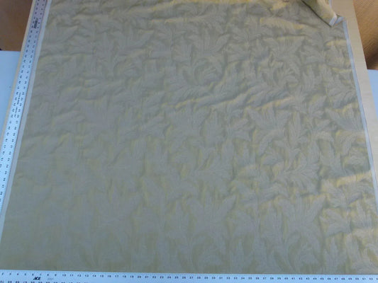 By Yard Scalamandre Cordoba Old Gold Chenille Woven Foliage Acanthus MSRP USD 176/Y  Grey Watkins