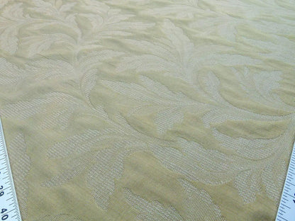 Scalamandre Grey Watkins Cordoba Old Gold Chenille Woven Foliage Acanthus Cotton MSRP USD 176/Y - by The Yard