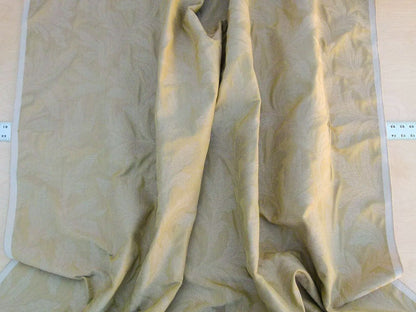Scalamandre Grey Watkins Cordoba Old Gold Chenille Woven Foliage Acanthus Cotton MSRP USD 176/Y - by The Yard