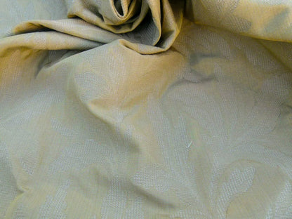 Scalamandre Grey Watkins Cordoba Old Gold Chenille Woven Foliage Acanthus Cotton MSRP USD 176/Y - by The Yard