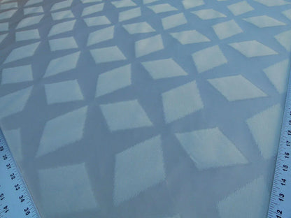 Scalamandre Polygon Grey Watkins Brilliant Cream Silk Cotton Old World Weavers MSRP USD 260/Y