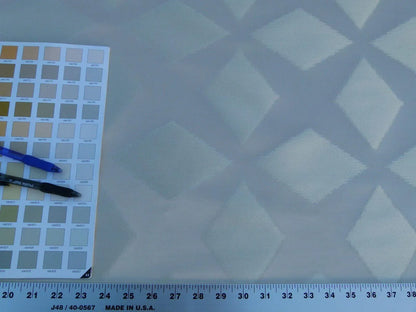 Scalamandre Polygon Grey Watkins Brilliant Cream Silk Cotton Old World Weavers MSRP USD 260/Y