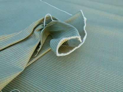 By Yard Scalamandre Oakley Tan Striae On Sage Old World Weavers MSRP USD 264/Y