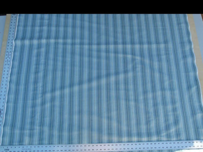 By Yard Scalamandre Old World Weavers Lindy Aqua Stripe Linen Cotton Woven MSRP USD 124/Y