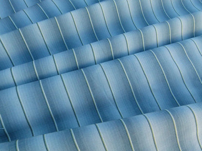 By Yard Scalamandre Old World Weavers Lindy Aqua Stripe Linen Cotton Woven MSRP USD 124/Y