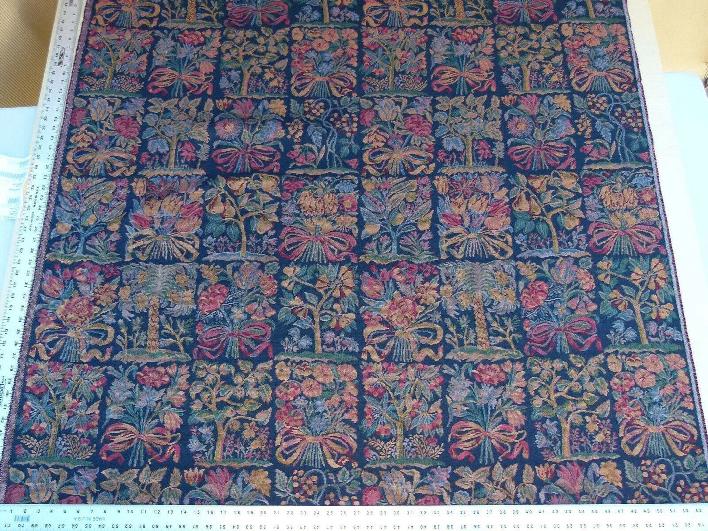 By Yard Scalamandre Riquardi Drk Multi Colors Old World Weavers Pear Tree Tapestry MSRP USD 256/Y