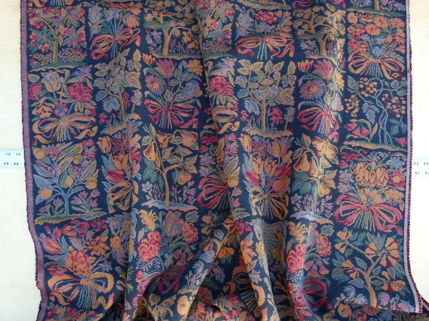 By Yard Scalamandre Riquardi Drk Multi Colors Old World Weavers Pear Tree Tapestry MSRP USD 256/Y