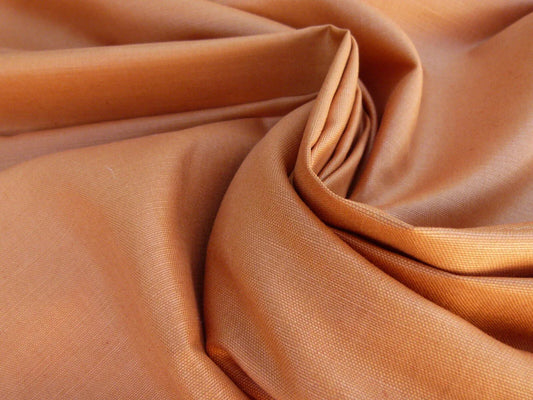 Scalamandre Gloss Arancio Cotton-Linen Blend Fabric by the Yard - Old World Weavers
