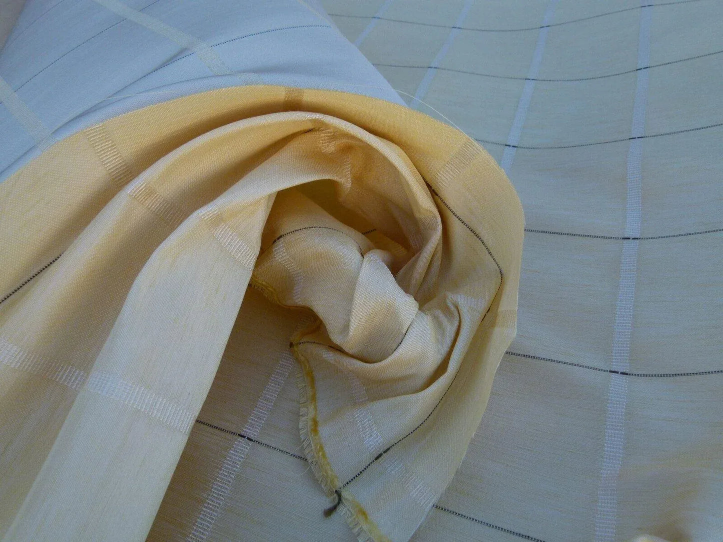 Scalamandre Jackson Square Cream Watkins Silk Linen Plaid MSRP USD 112/Y